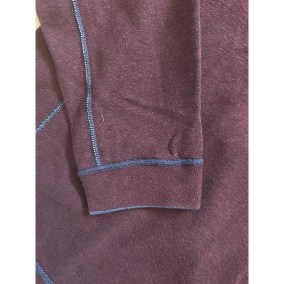 Tommy Bahama Men's New Y-Neck Shark Logo Pullover Reversible Sweater XL Burgundy - Picture 3 of 6